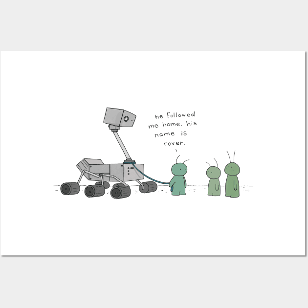 Mars Rover Wall Art by Liz Climo